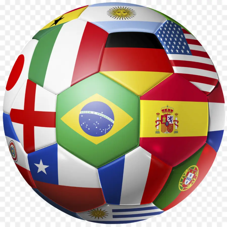 Ballon De Football，Drapeaux PNG