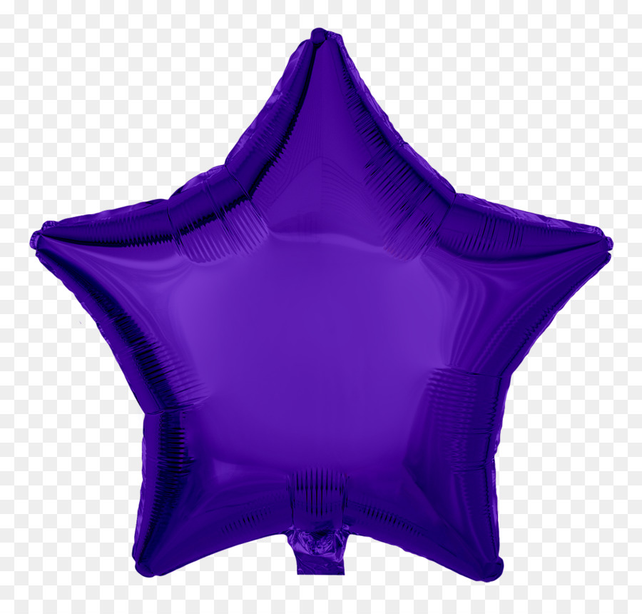 Ballon étoile Violet，Faire La Fête PNG