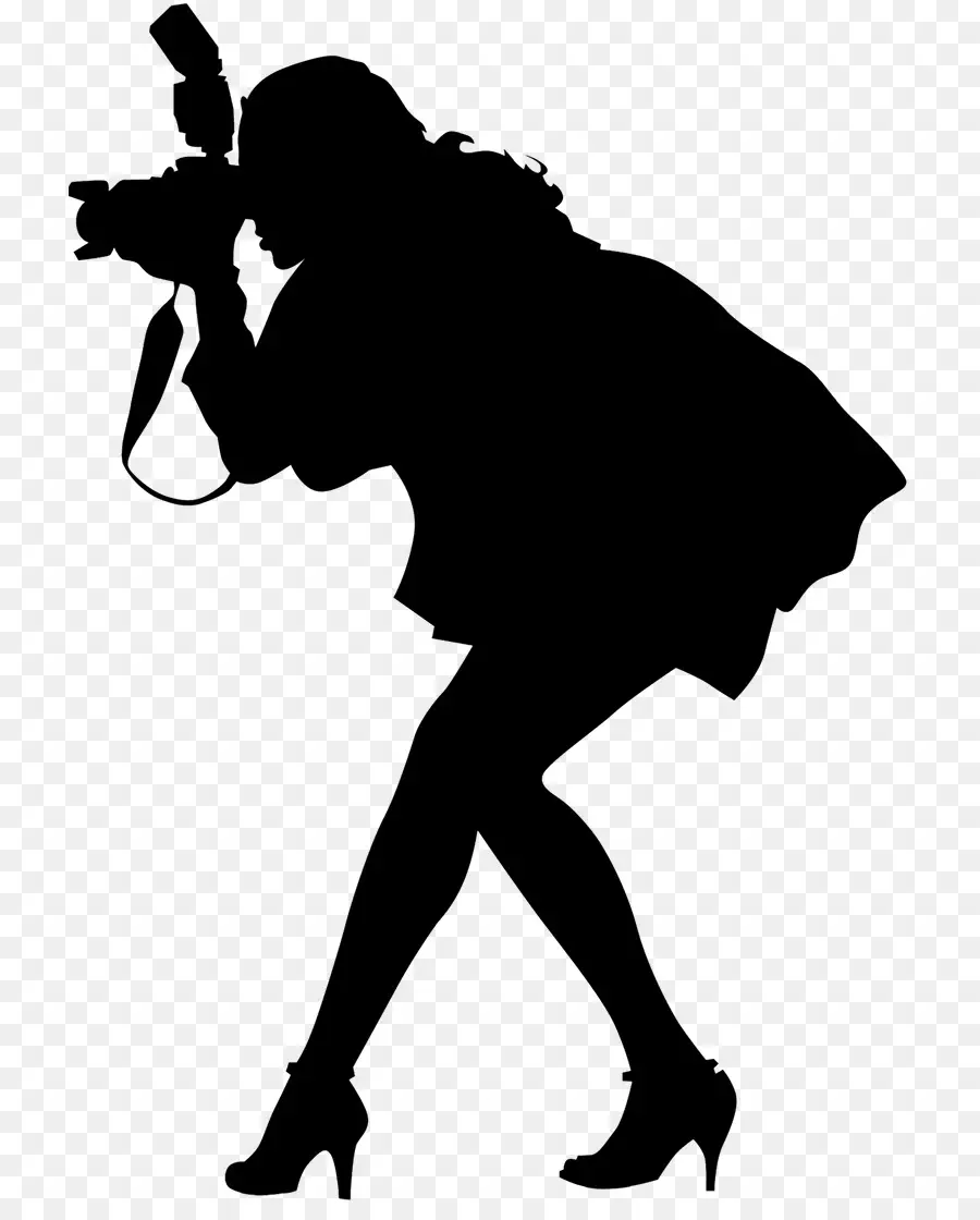 Silhouette De Photographe，Caméra PNG