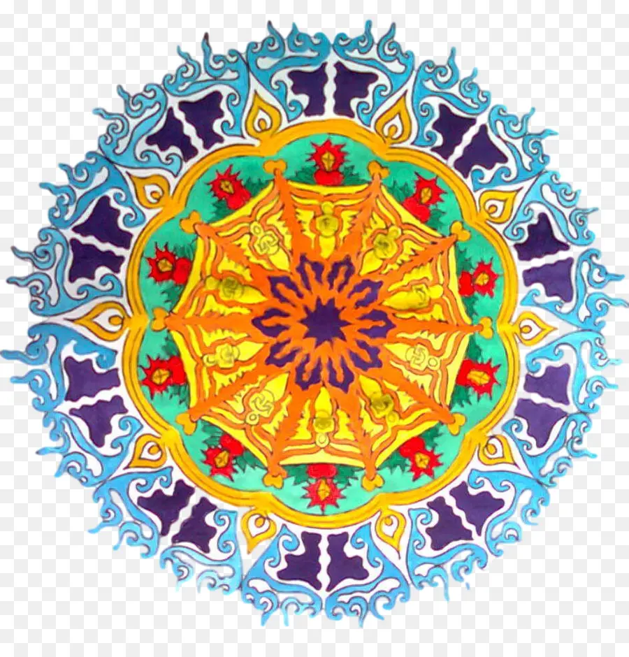 Mandalas，Coloré PNG