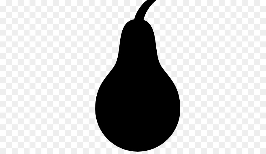 Poire Silhouette，Noir PNG