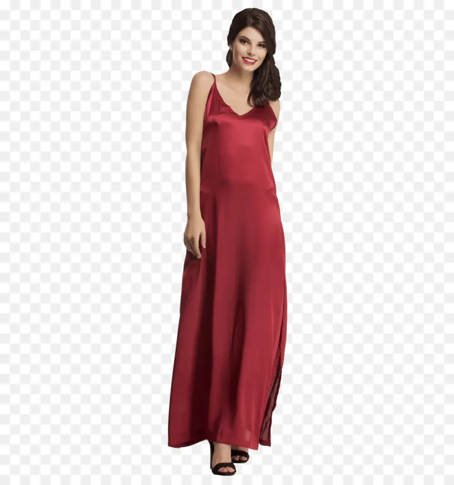 Robe Rouge，Femme PNG