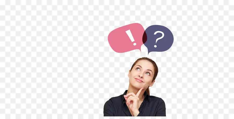 Femme Qui Pense，Question PNG