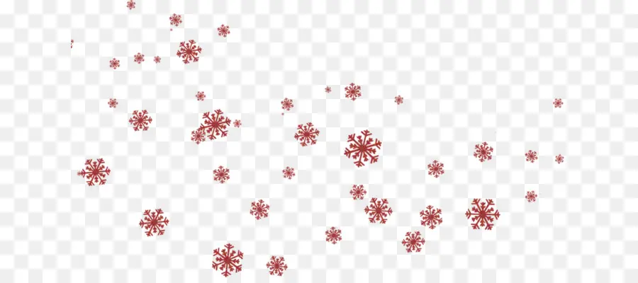 Flocons De Neige，Rouge PNG