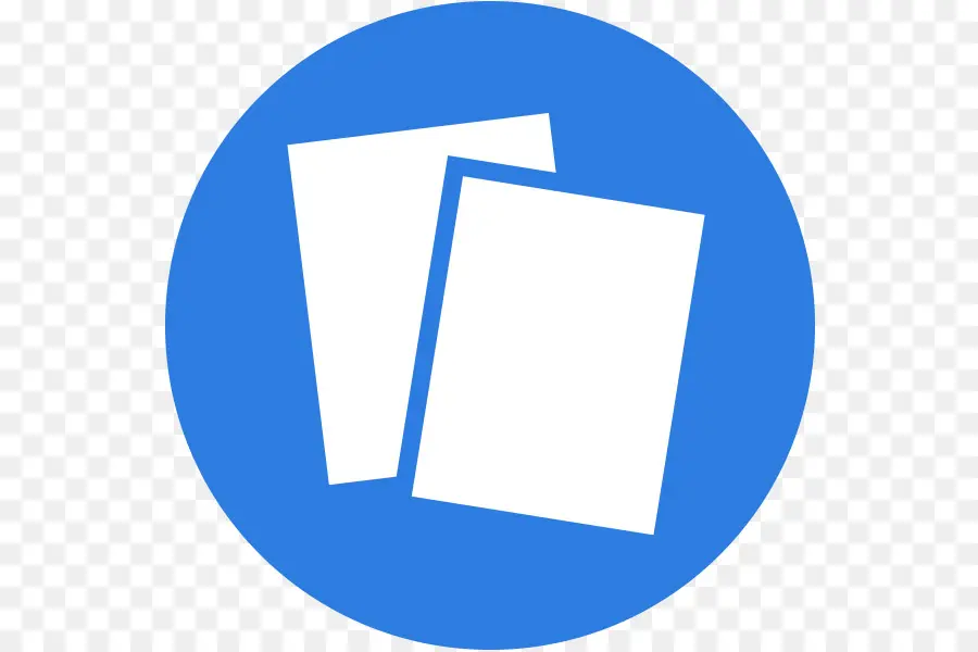 Icône De Papier，Bleu PNG