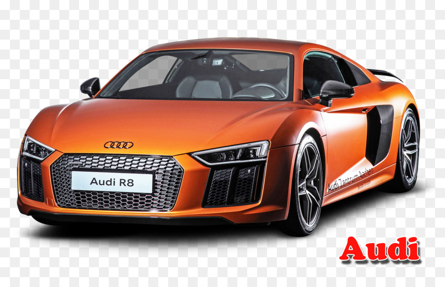 Audi R8 Orange，Voiture PNG