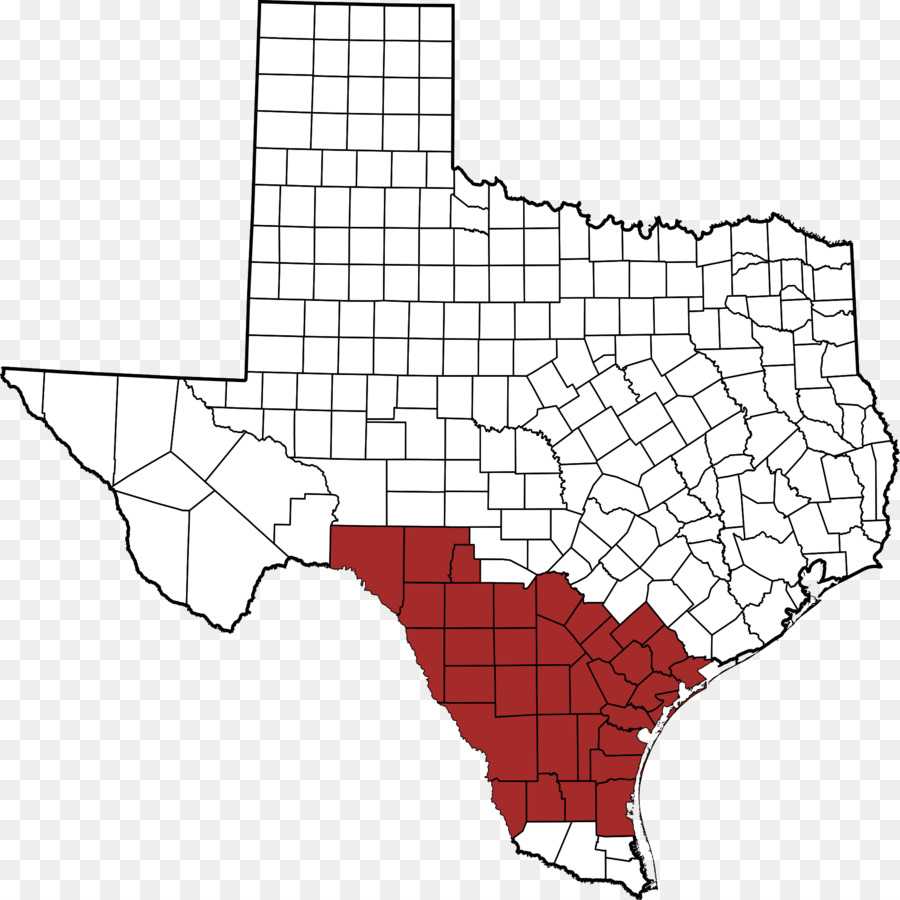 Carte Du Texas，Comtés PNG