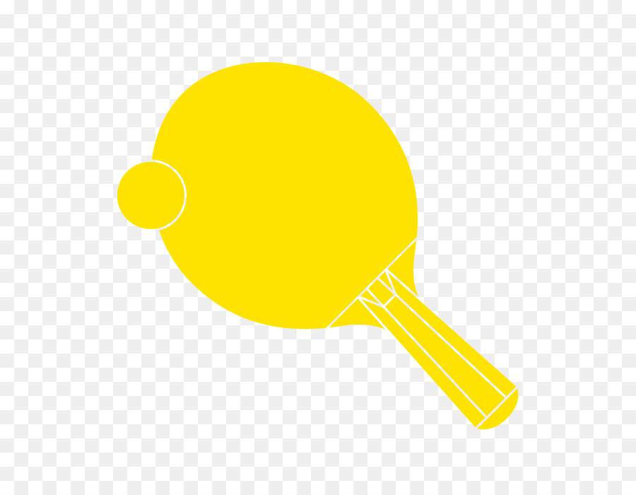 Raquette De Ping Pong Jaune，Balle PNG