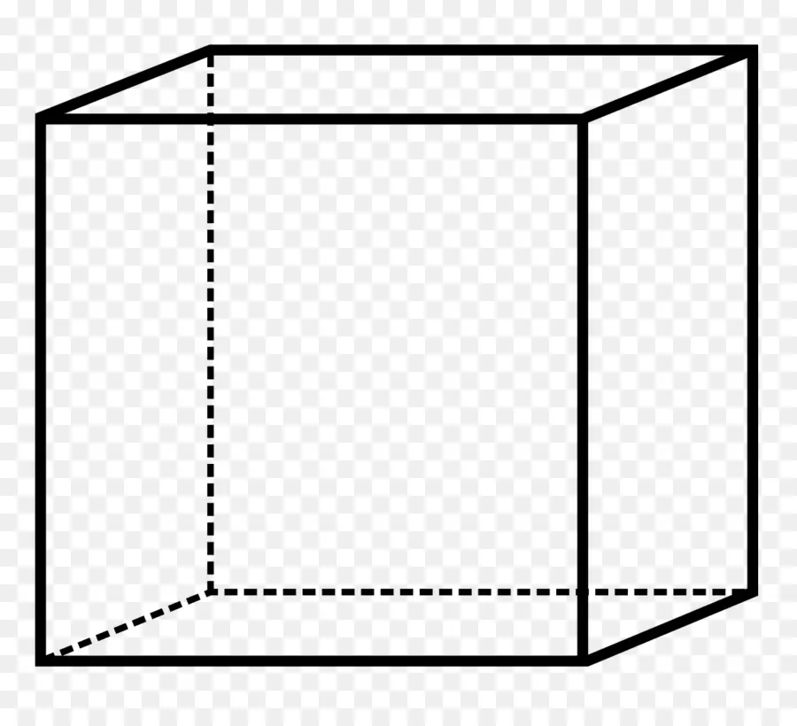 Cube Transparent，3d PNG