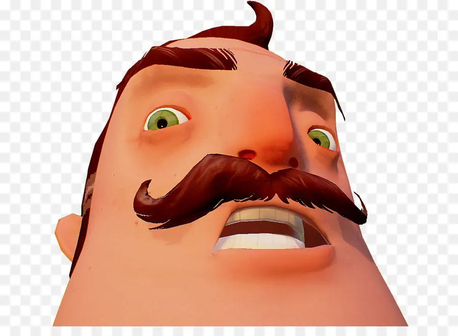 Visage De Personnage De Dessin Animé，Moustache PNG