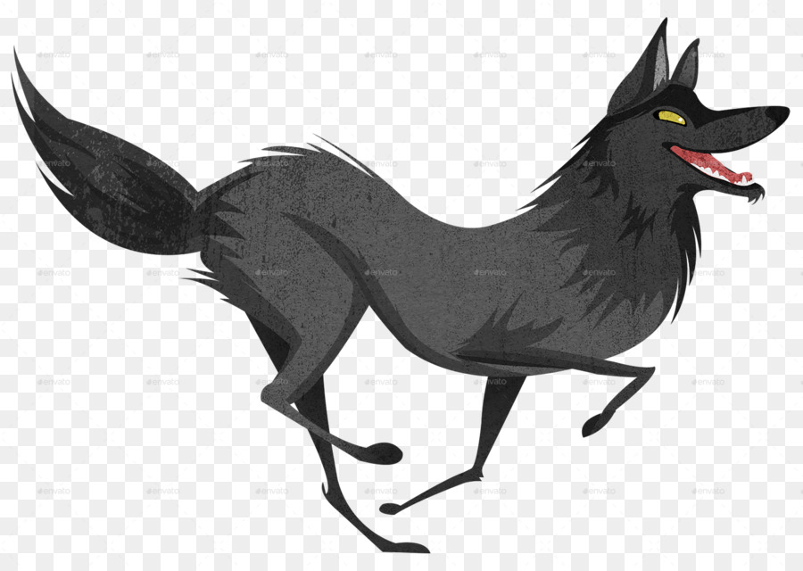 Loup Gris，Lapin Blanc PNG