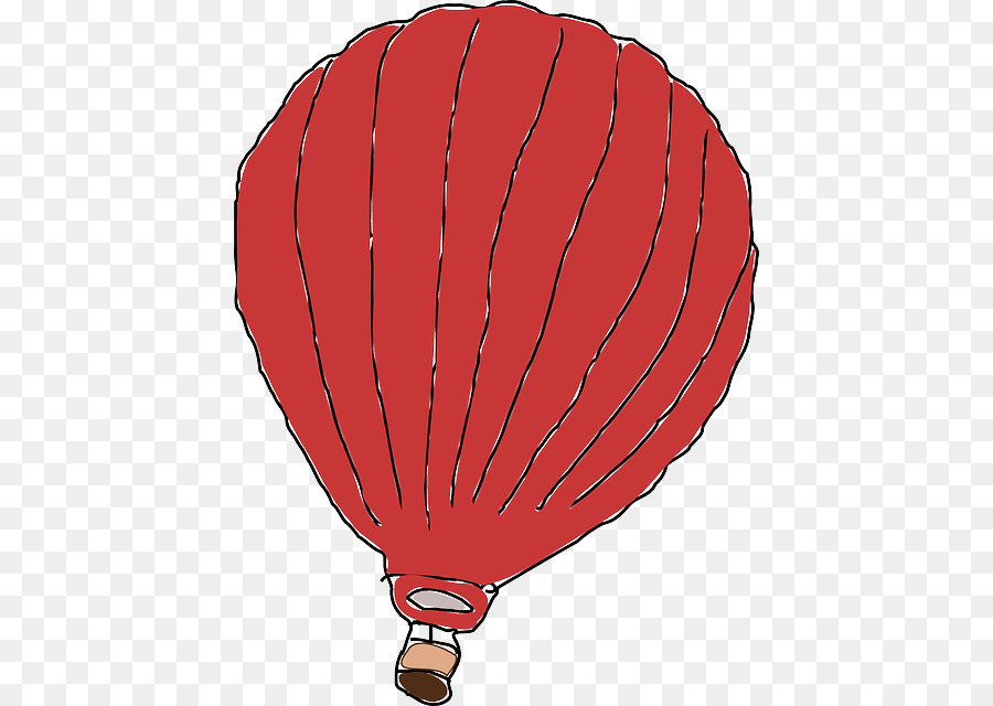 Montgolfière Rouge，Ciel PNG