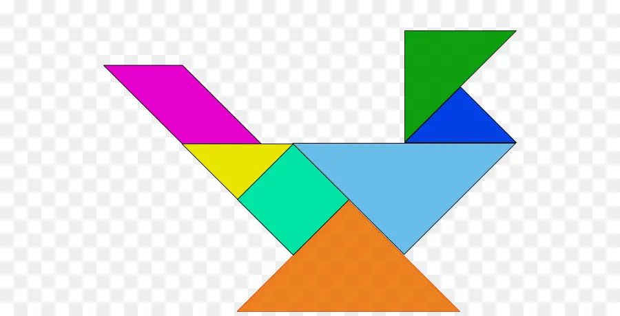 Tangram，Coloré PNG