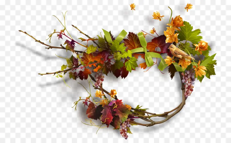 Couronne D'automne，Feuilles PNG