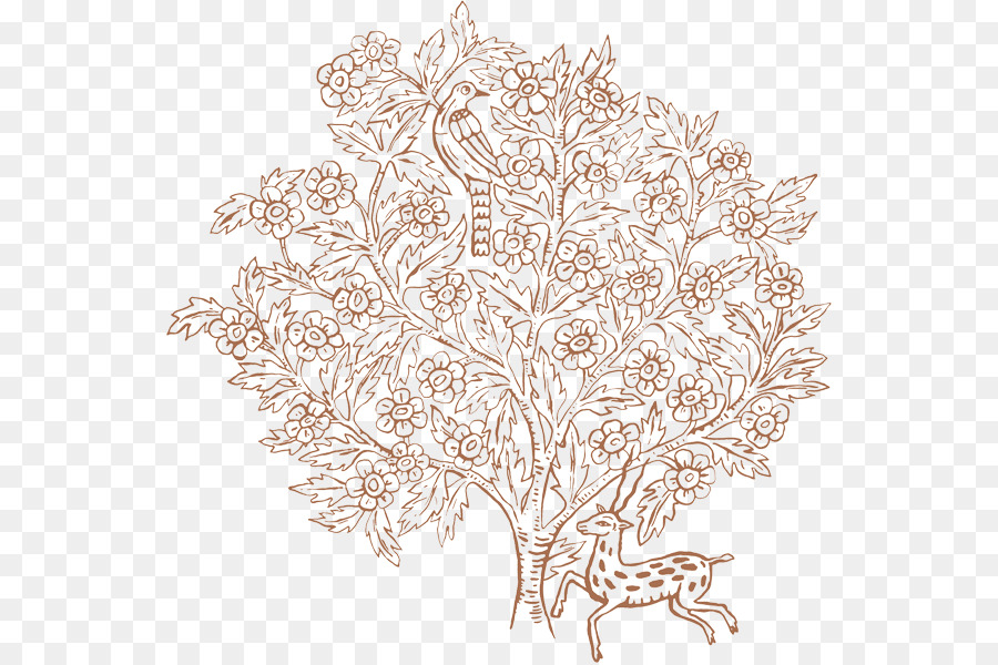 Dessin Floral，Arbre PNG