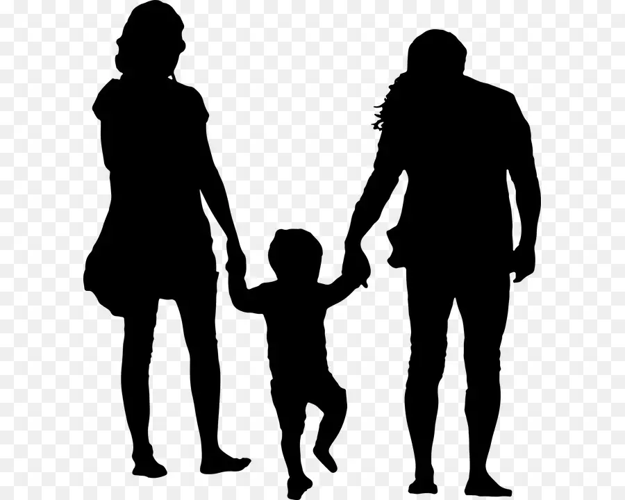 Famille Silhouette，Groupe PNG