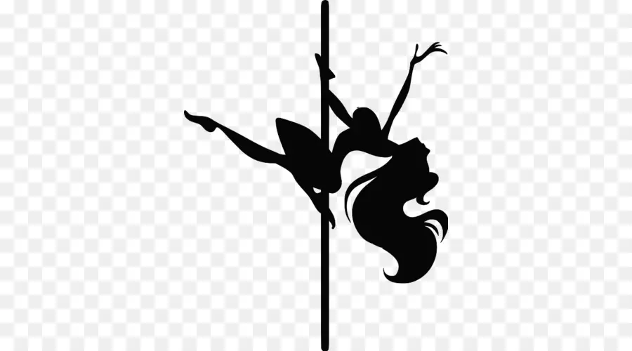 Silhouette De Danseur De Poteau，Danse PNG