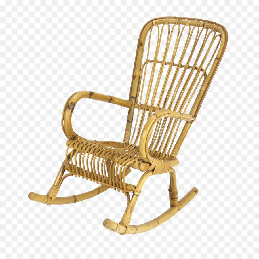 Fauteuil à Bascule，En Bois PNG