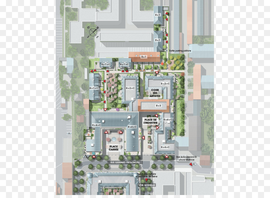 Design Urbain，Plan D étage PNG