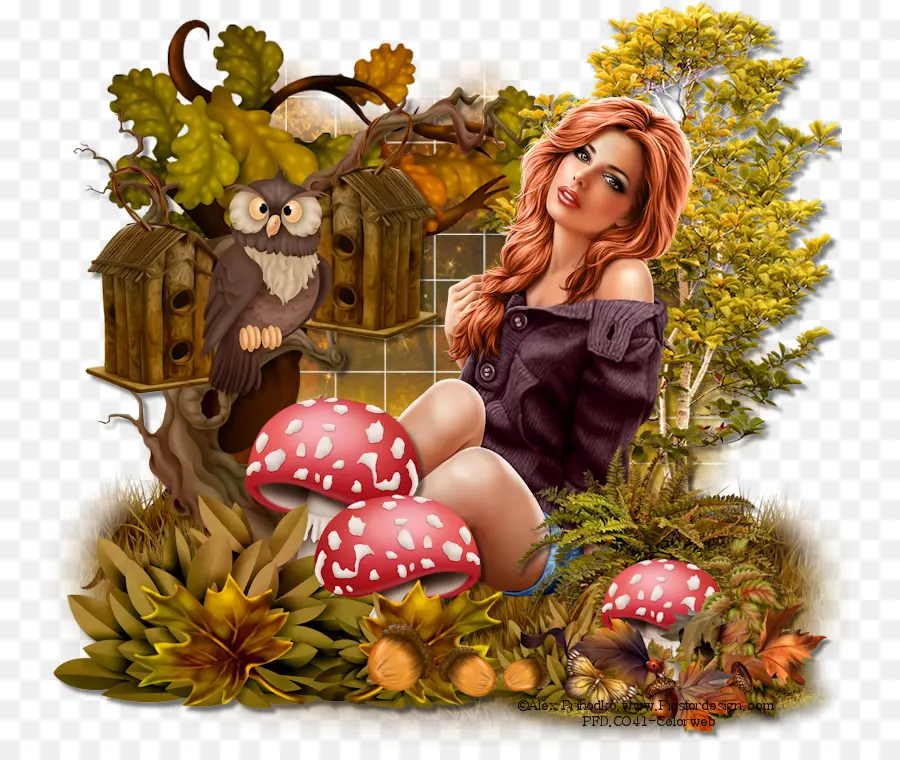 Illustration Fantastique，Fille PNG