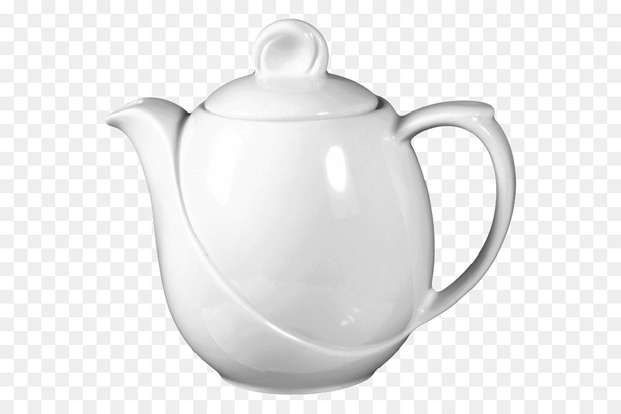 Théière Blanche，Porcelaine PNG