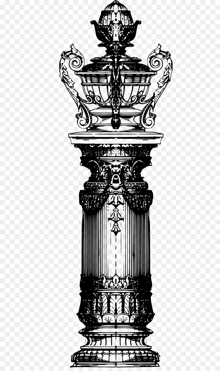 Colonne Décorative，Orné PNG