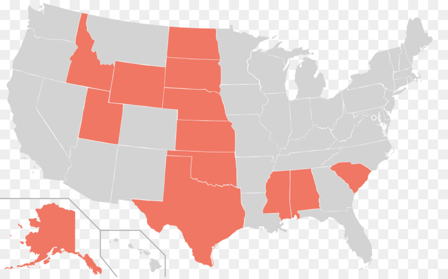 Carte Des États Unis，États PNG