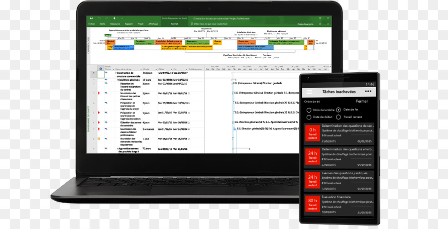 Microsoft Project，Gestion De Portefeuille De Projet PNG