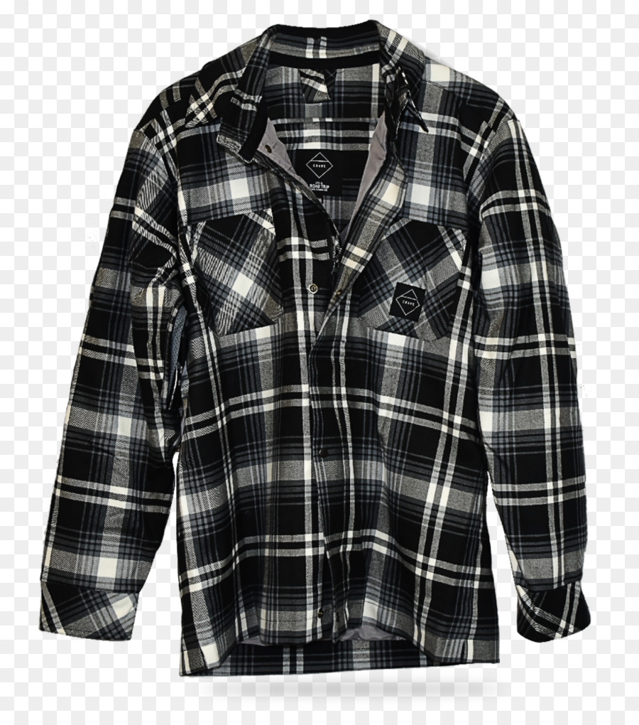 Chemise à Carreaux，Noir Et Blanc PNG