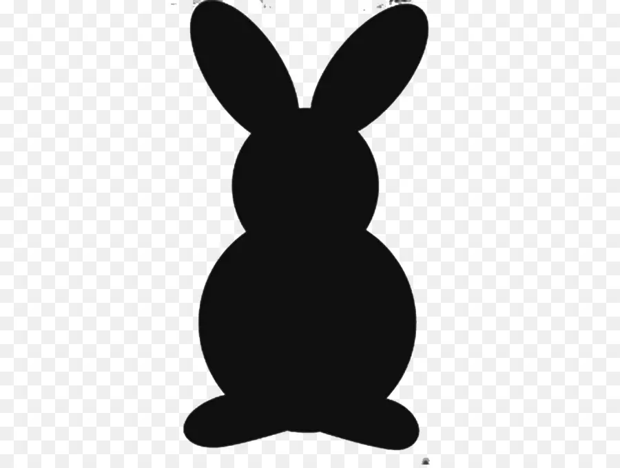 Silhouette De Lapin，Lapin PNG