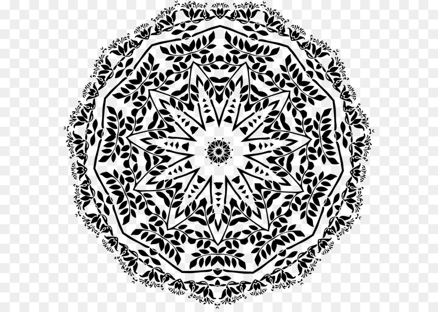 Mandala Noir，Modèle PNG