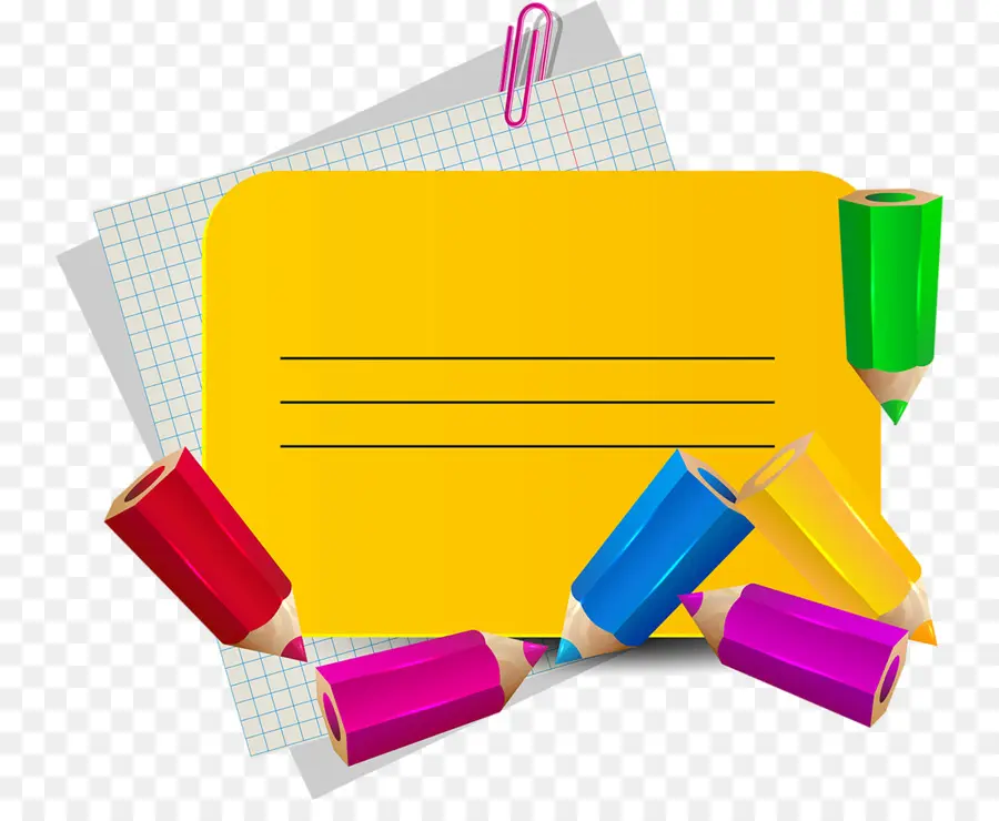 Crayons Et Papier，Papeterie PNG