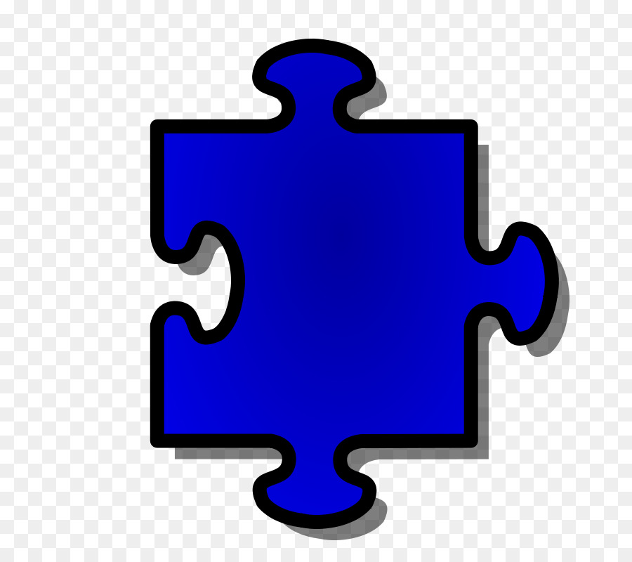 Pièce De Puzzle Bleue，Morceau PNG