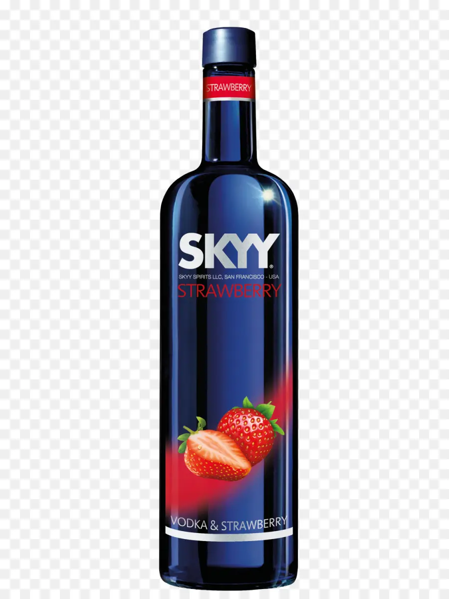 Vodka Skyy，Saveur De Fraise PNG