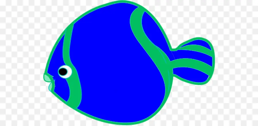 Poisson Bleu Et Jaune，Aquatique PNG