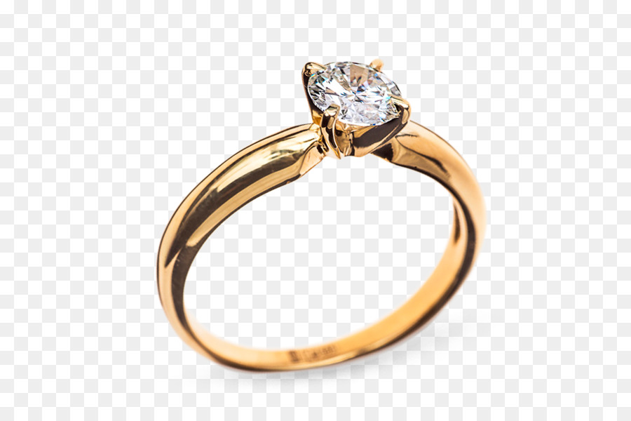 Bague En Or，Diamant PNG