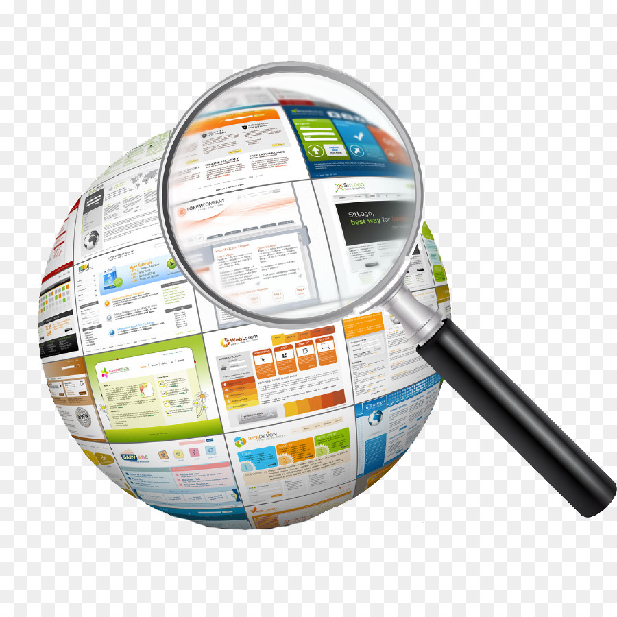 Loupe Sur Globe，Sites Web PNG