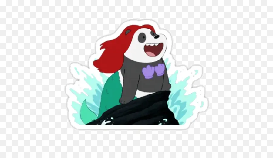 Sirène Panda，Panda PNG