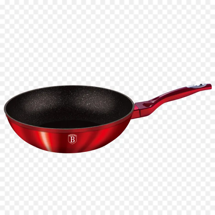 Poêle à Frire Rouge，Batterie De Cuisine PNG