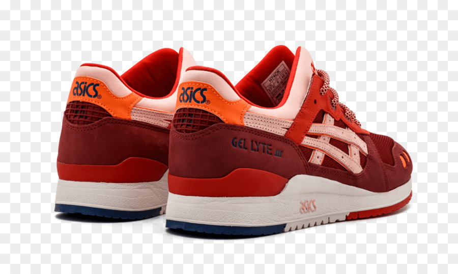 Chaussures Asics，Rouge PNG