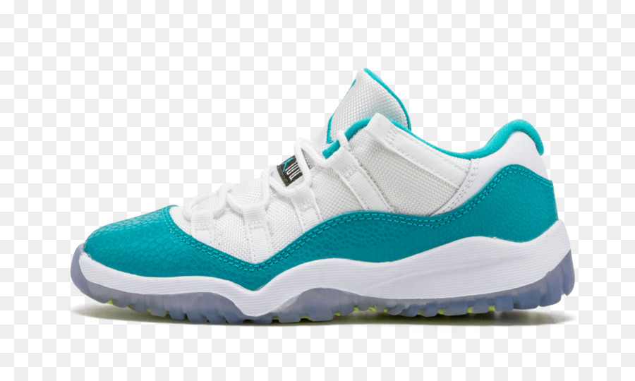 Air Jordan，Air Jordan 11 Retro Low Chaussures Blanc Turbo Vert 580521 143 PNG