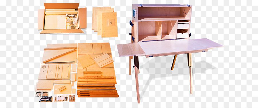 Kit De Bureau En Bois，Bureau PNG