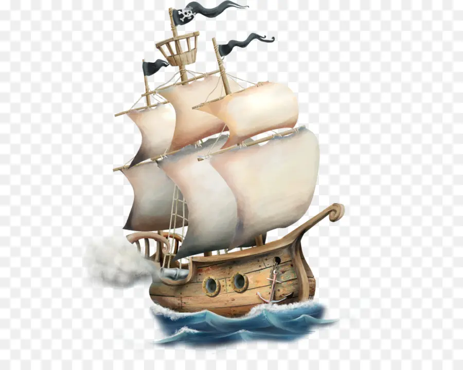 Bateau Pirate，Voile PNG