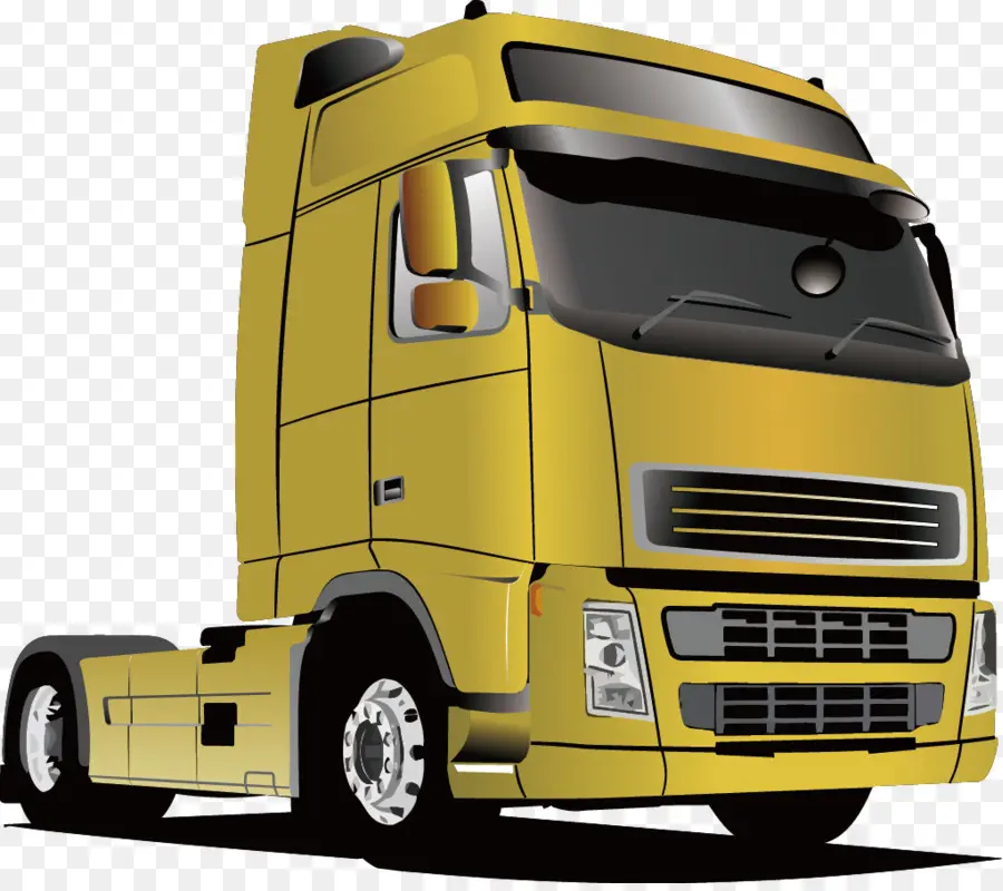 Camion Jaune，Camion PNG