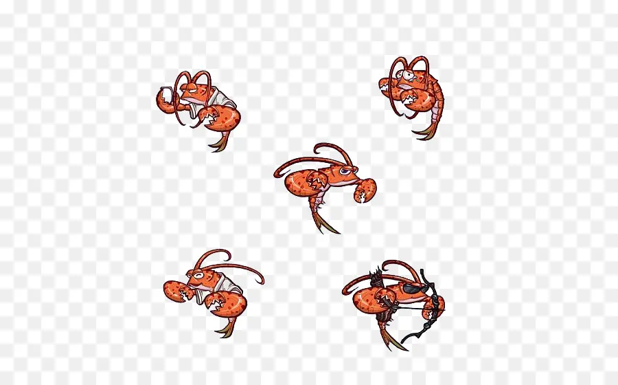 Homards De Dessin Animé，Fruit De Mer PNG