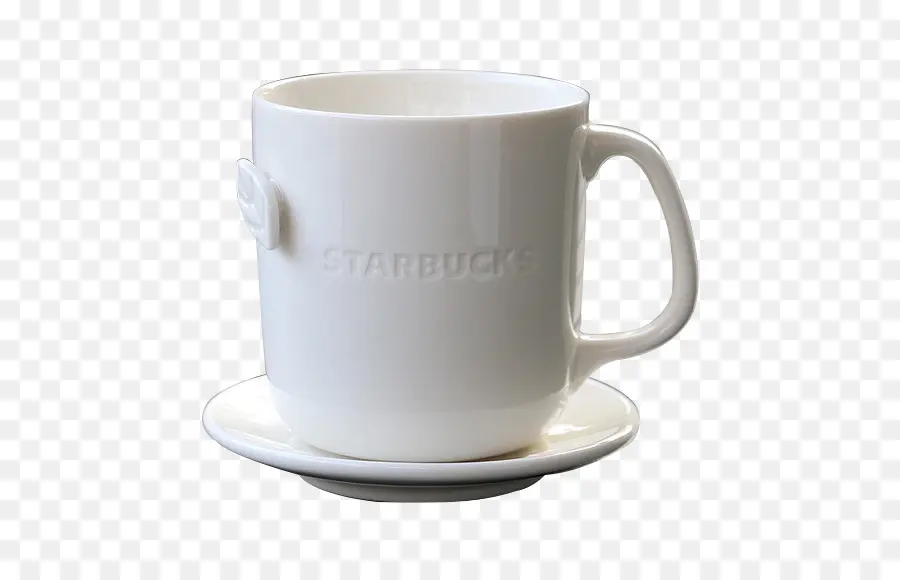 Tasse Starbucks Blanche，Logo PNG