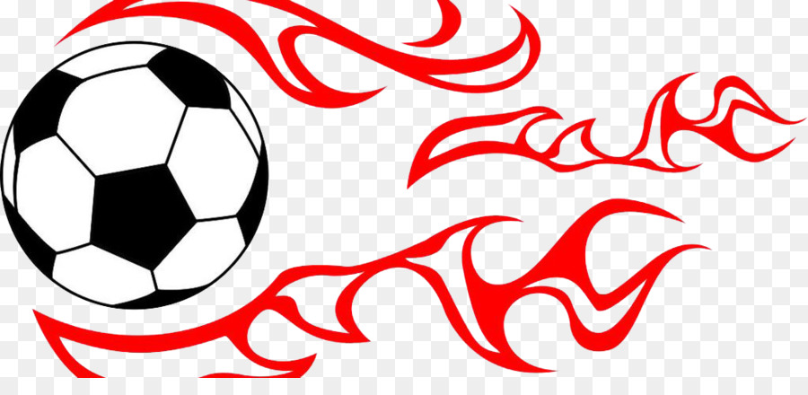 Ballon De Football，Flammes PNG