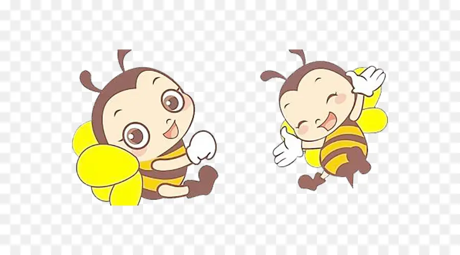 Abeilles Mignonnes，Dessin Animé PNG