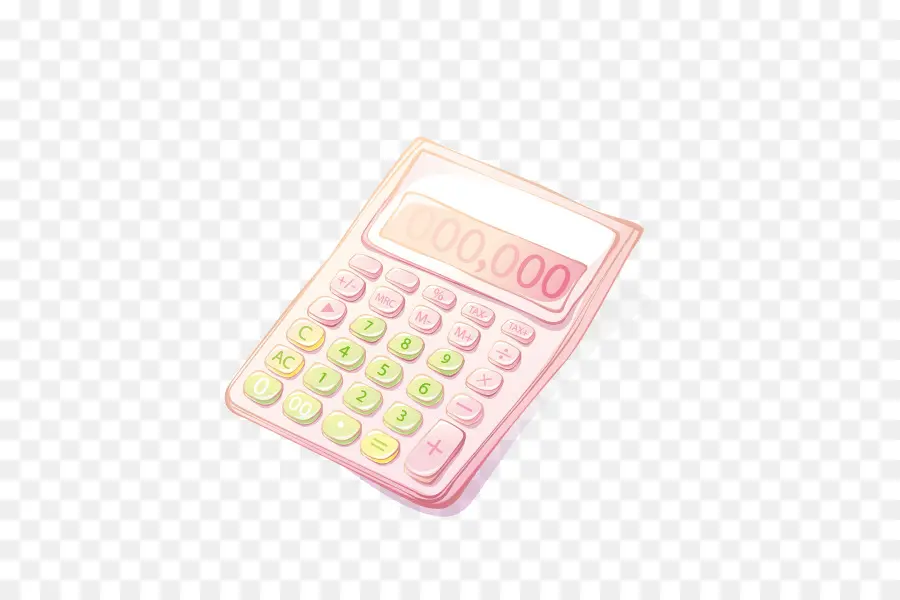 Calculatrice Rose，Nombres PNG