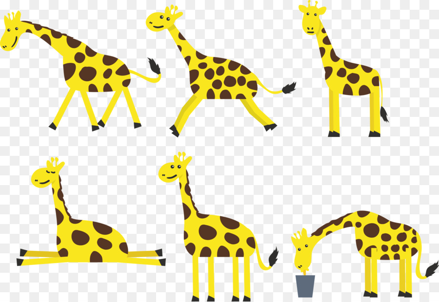 Girafes，Jaune PNG